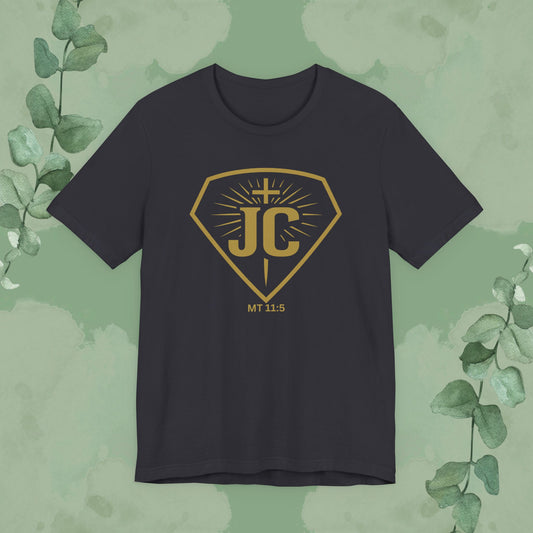 Miracle Man – JC Emblem Tee (Matthew 11:5)