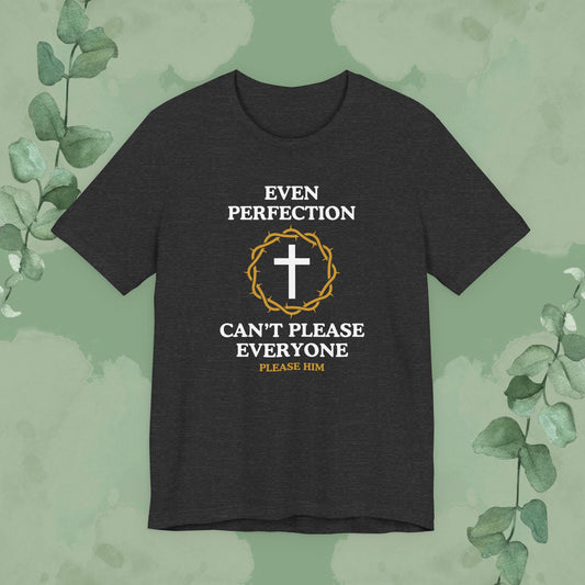 Even Perfection Can't Please Everyone — Please Him Christian T-shirt