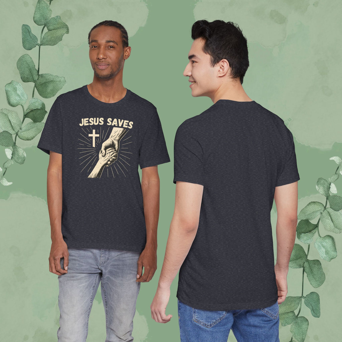Jesus Saves – Hand of Salvation Christian T-Shirt