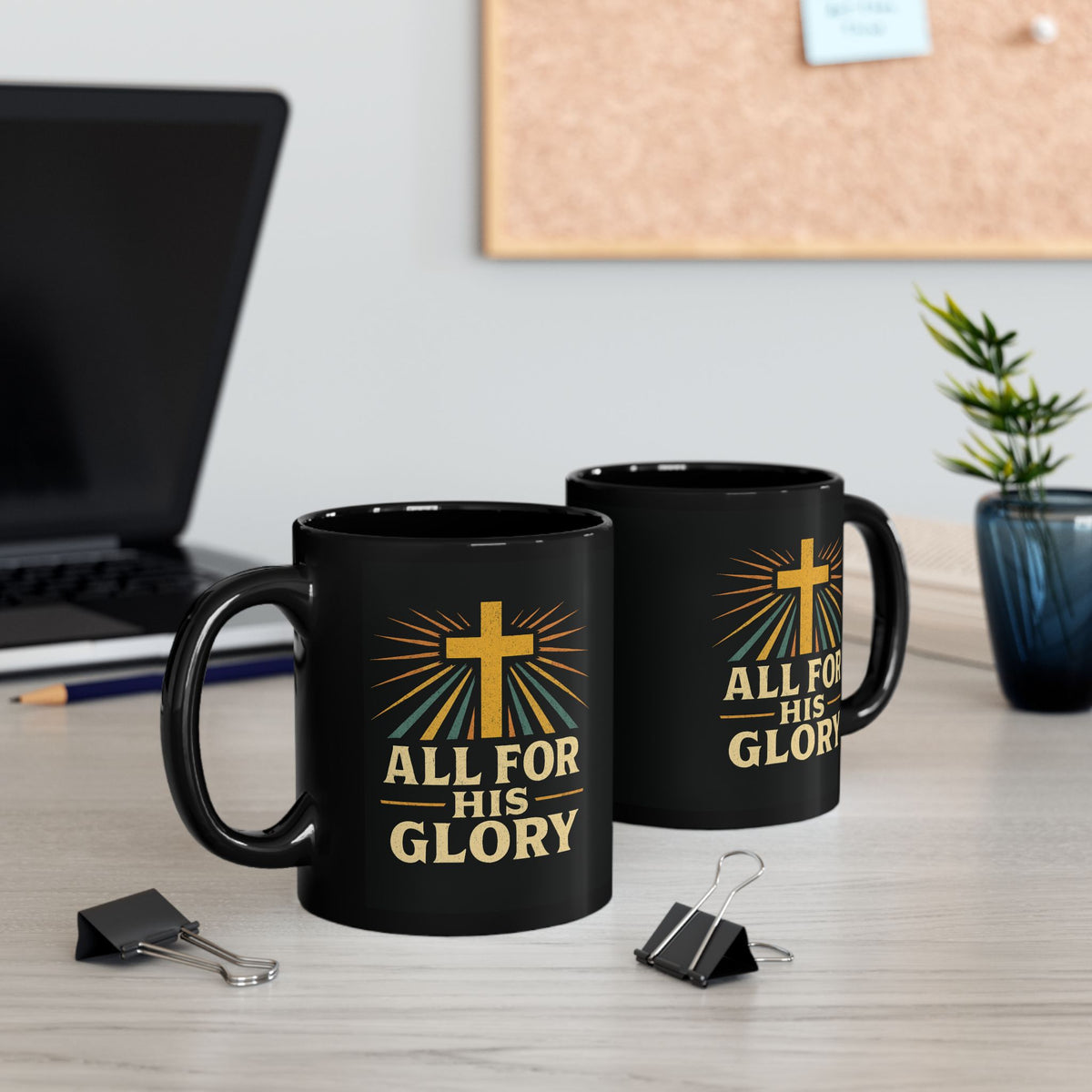 All For His Glory Christian Mug