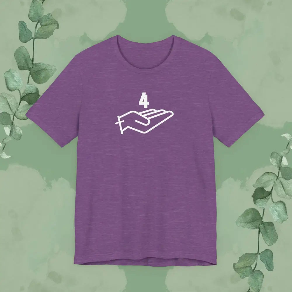 4 Give – Forgiveness Starts at the Cross - Heather Team Purple / XS - T-Shirt