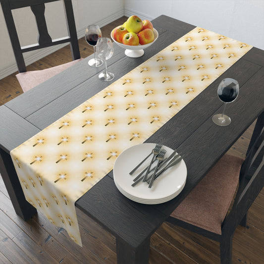 Glorious Cross Table Runner – Elegant Christian Table Décor for Dining, Weddings & Holidays
