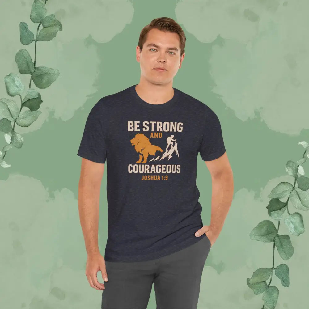 Be Strong and Courageous – Joshua 1:9 T-Shirt - T-Shirt