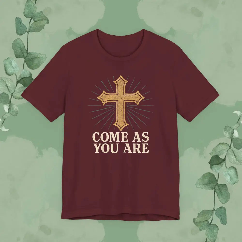 Come As You Are T-Shirt - Maroon / S - T-Shirt