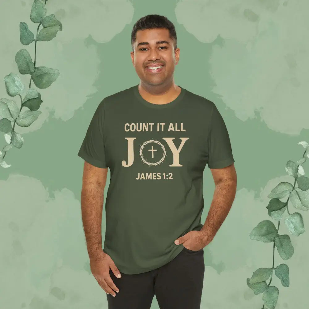 Count It All Joy - James 1:2 Christian T-Shirt - T-Shirt