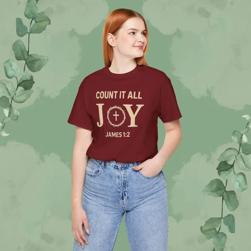 Count It All Joy - James 1:2 Christian T-Shirt - T-Shirt