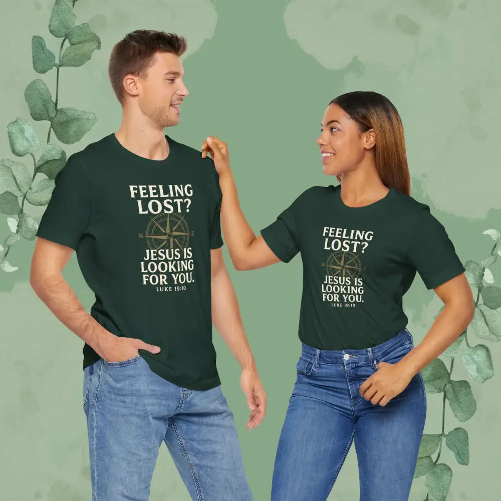 Feeling Lost? Jesus Is Looking for You – Luke 19:10 Christian T-Shirt - T-Shirt