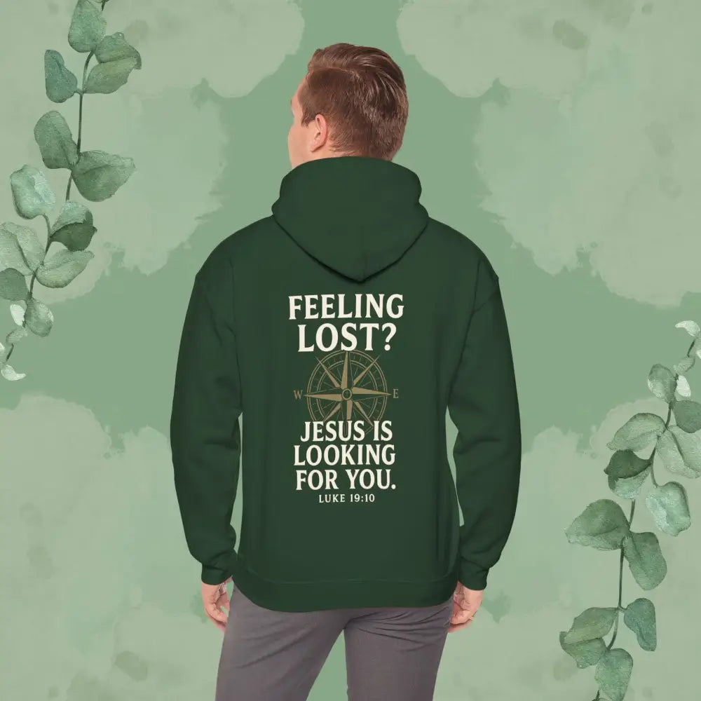 Feeling Lost? Jesus is Looking for You – Luke 19:10 Compass Hoodie - Hoodie
