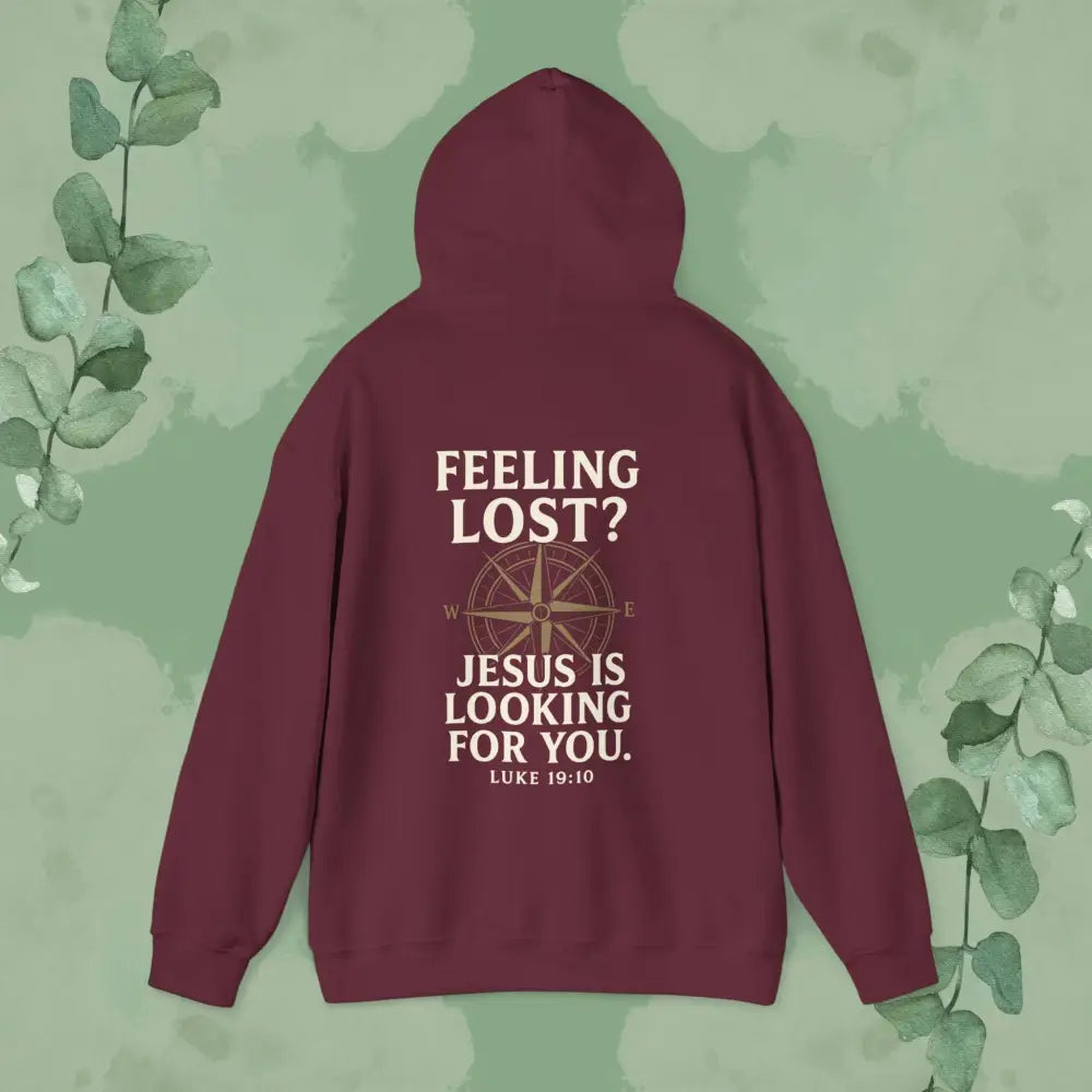 Feeling Lost? Jesus is Looking for You – Luke 19:10 Compass Hoodie - Hoodie