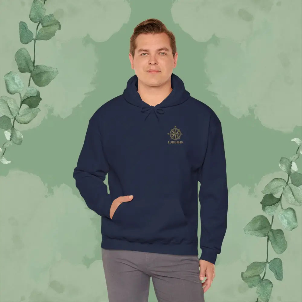 Feeling Lost? Jesus is Looking for You – Luke 19:10 Compass Hoodie - Hoodie
