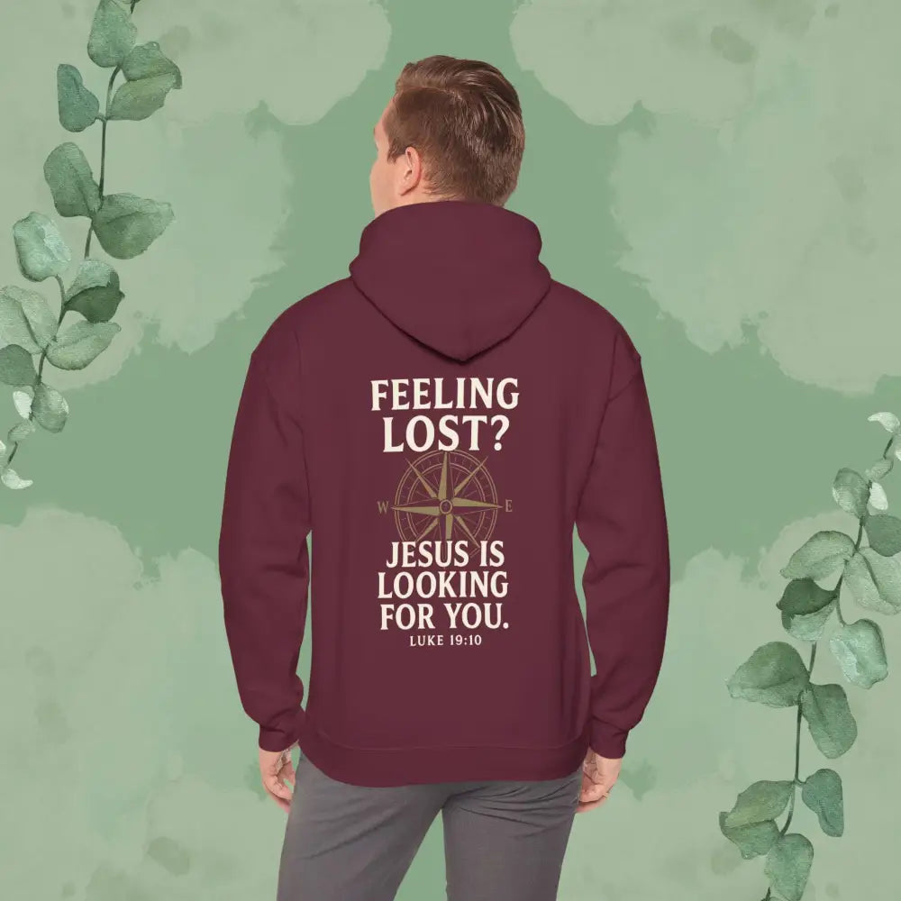 Feeling Lost? Jesus is Looking for You – Luke 19:10 Compass Hoodie - Hoodie
