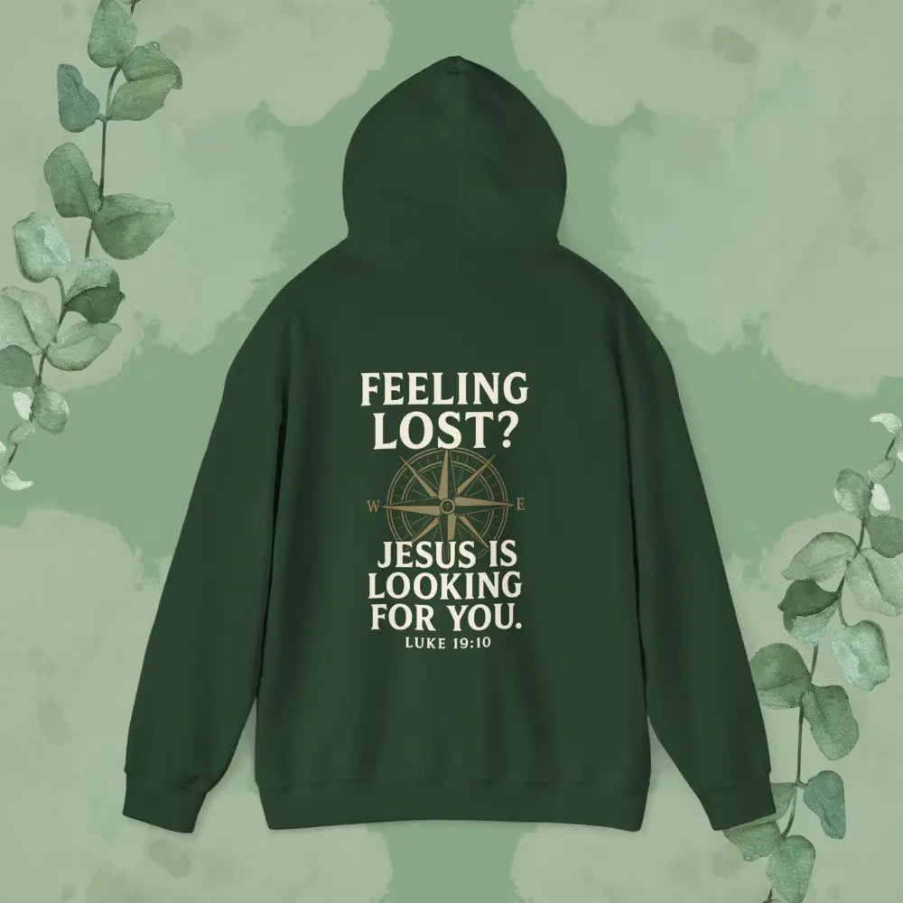 Feeling Lost? Jesus is Looking for You – Luke 19:10 Compass Hoodie - Hoodie