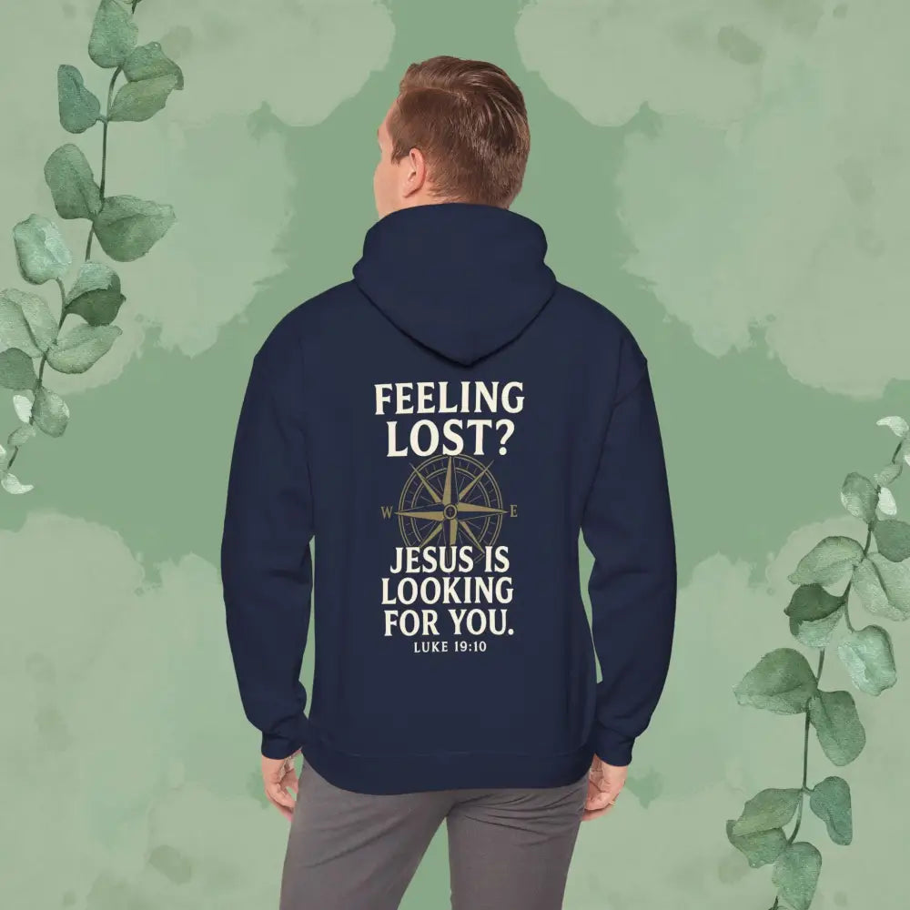 Feeling Lost? Jesus is Looking for You – Luke 19:10 Compass Hoodie - Hoodie