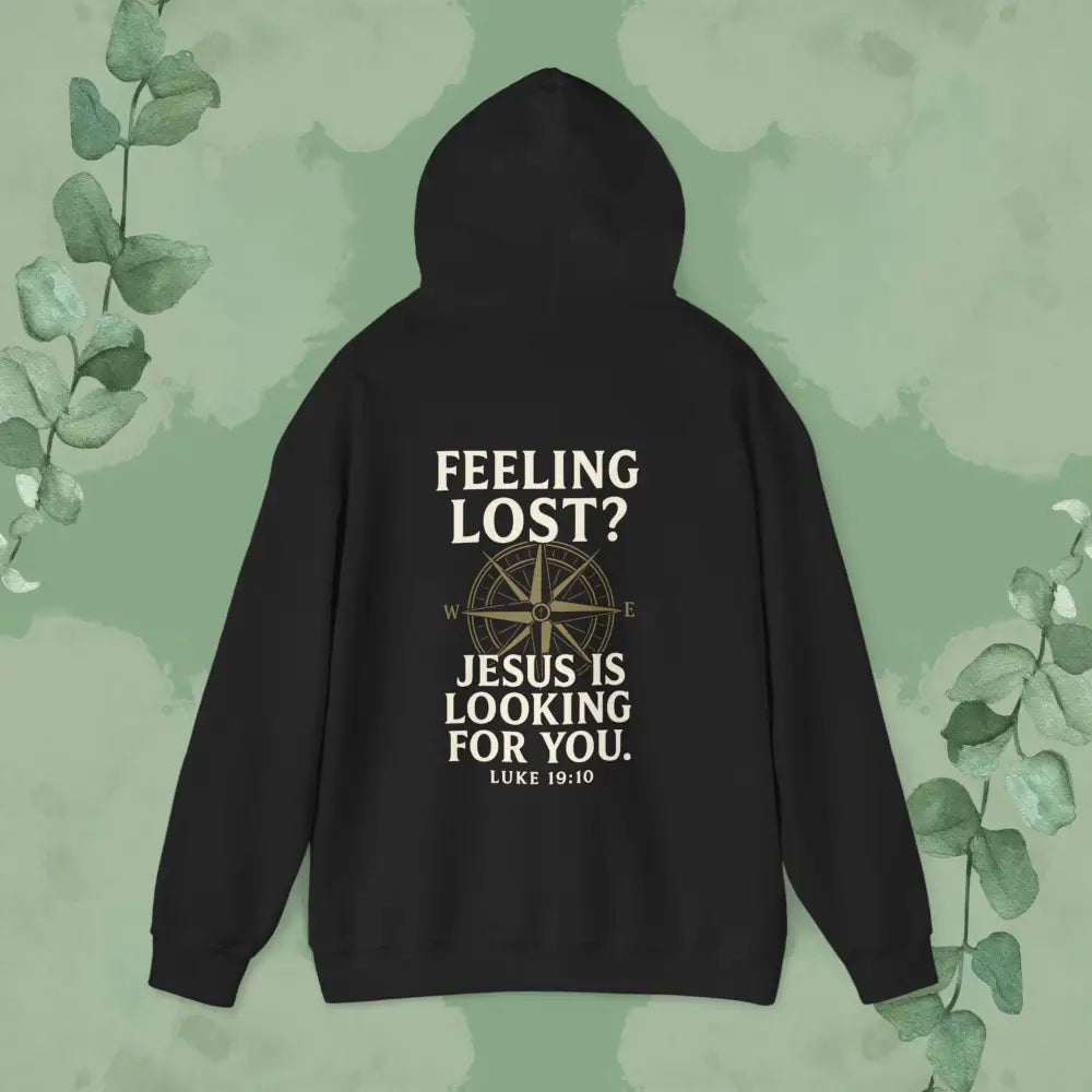 Feeling Lost? Jesus is Looking for You – Luke 19:10 Compass Hoodie - Hoodie