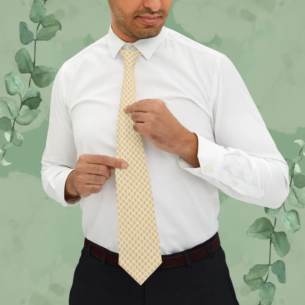 Glorious Cross – Christian Pattern Necktie with Soft Satin Finish - One Size - Accessories