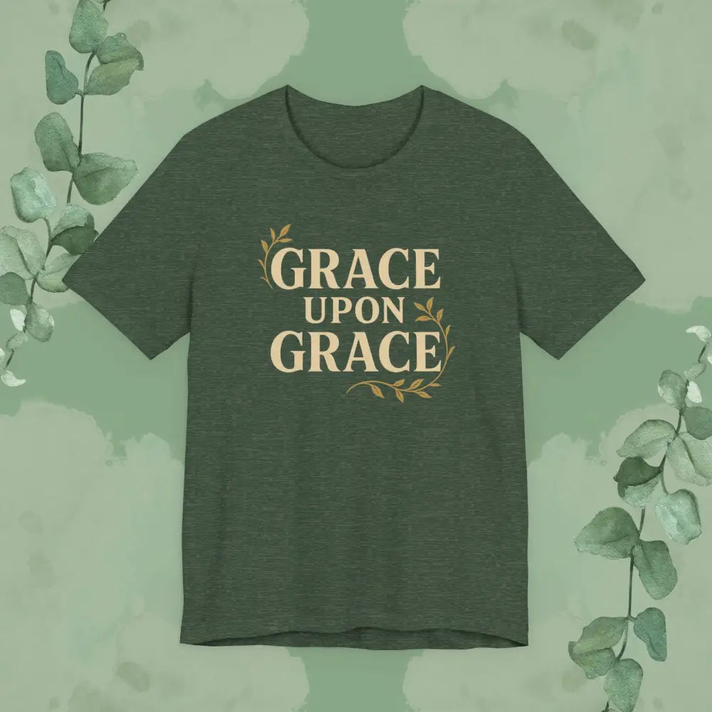 Grace Upon Grace T-Shirt - Heather Forest / S - T-Shirt
