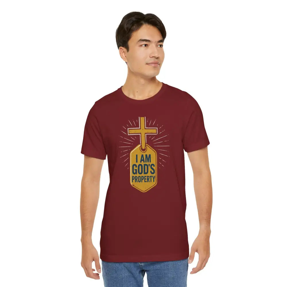 I Am God’s Property Unisex Jersey Short Sleeve Tee - T-Shirt