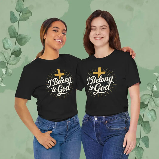 I Belong to God – Christian T-Shirt (Unisex Faith-Based Tee) - Black / S - T-Shirt