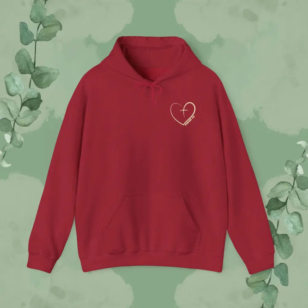 I Love You This Much – Christian Hoodie - S / Antique Cherry Red - Hoodie
