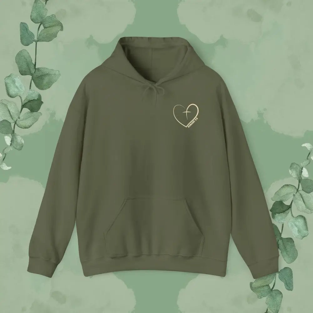 I Love You This Much – Christian Hoodie - S / Military Green - Hoodie