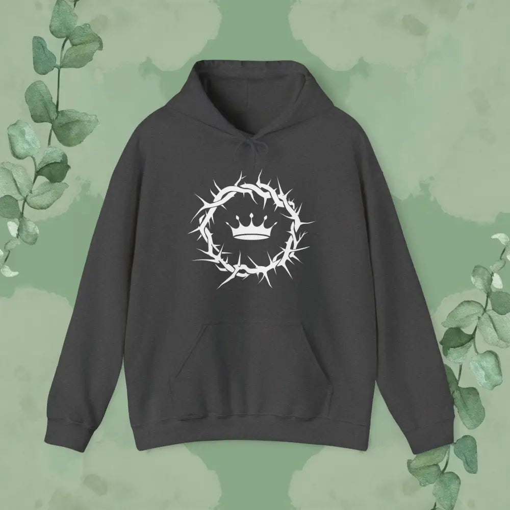 Jesus Is King – Christian Hoodie - Dark Heather / S - Hoodie