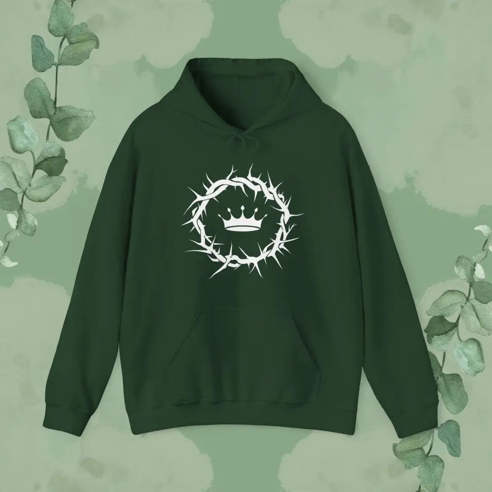 Jesus Is King – Christian Hoodie - Forest Green / S - Hoodie