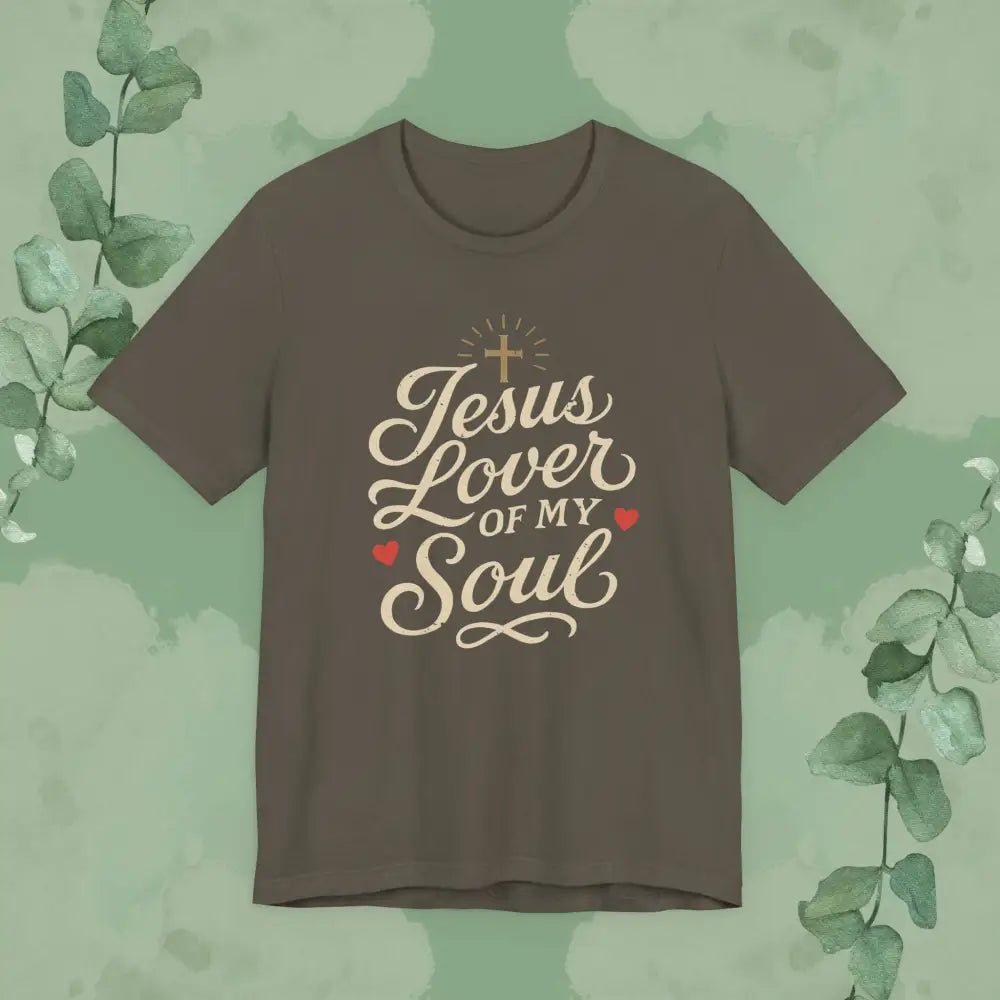 Jesus Lover of My Soul – Christian T-Shirt | Unisex Faith-Based Tee - Army / S - T-Shirt