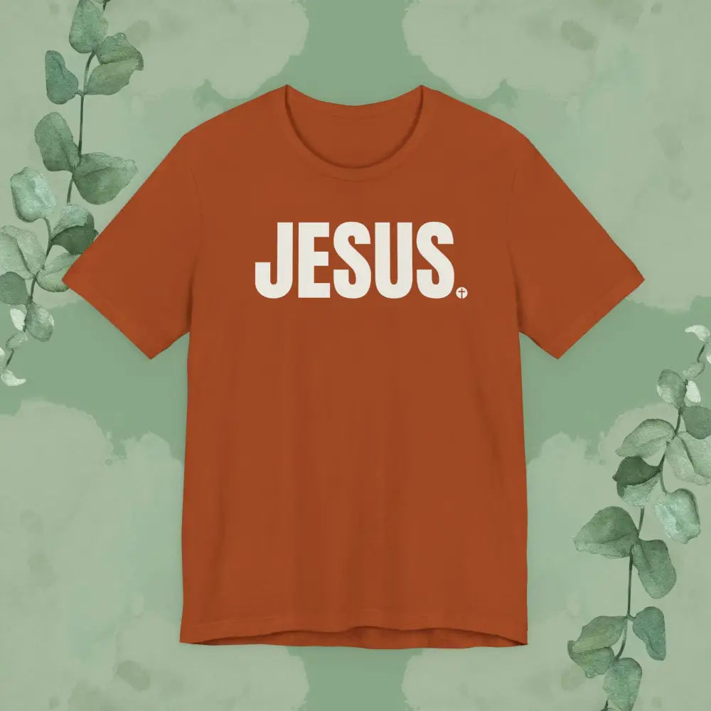 JESUS Period – Bold Christian T-Shirt with Cross Design | True Vine Design - Autumn / S - T-Shirt