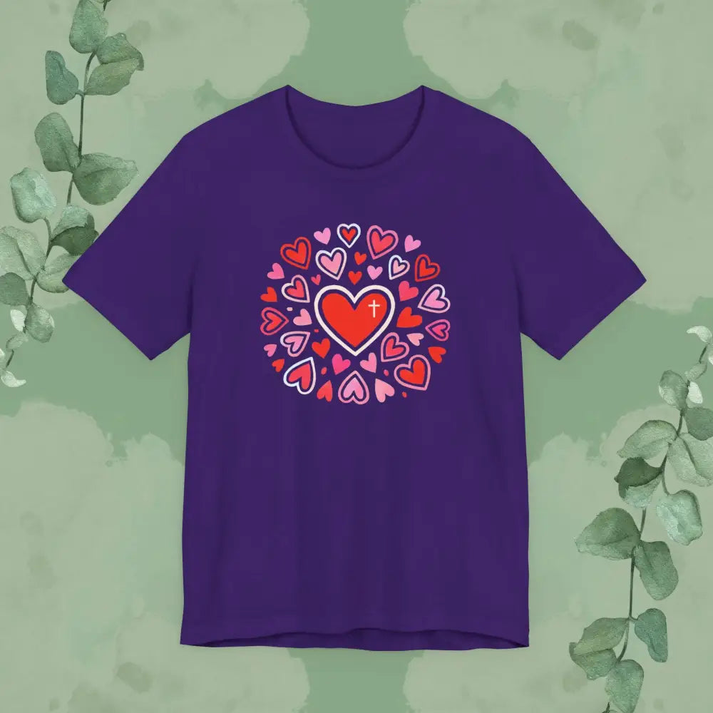 Love Flows Out from the Cross – Faith & Love Tee - T-Shirt