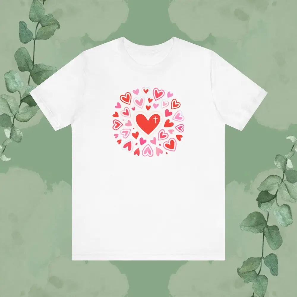 Love Flows Out from the Cross – Faith & Love Tee - T-Shirt