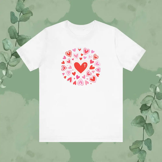Love Flows Out from the Cross – Faith & Love Tee - T-Shirt