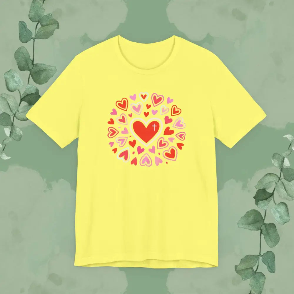 Love Flows Out from the Cross – Faith & Love Tee - T-Shirt