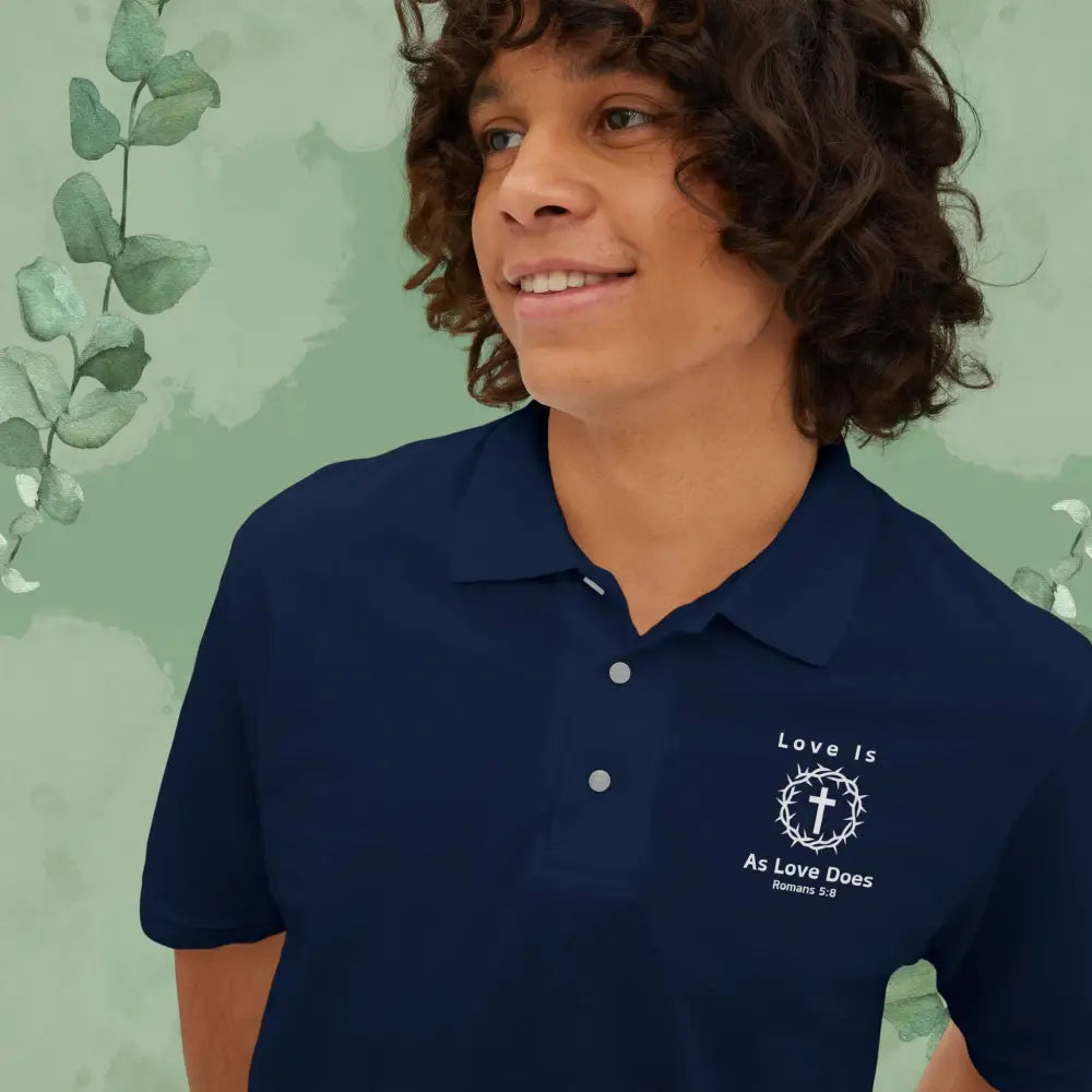 Love Is As Love Does – Christian Left-Chest Print Design Polo Shirt - T-Shirt