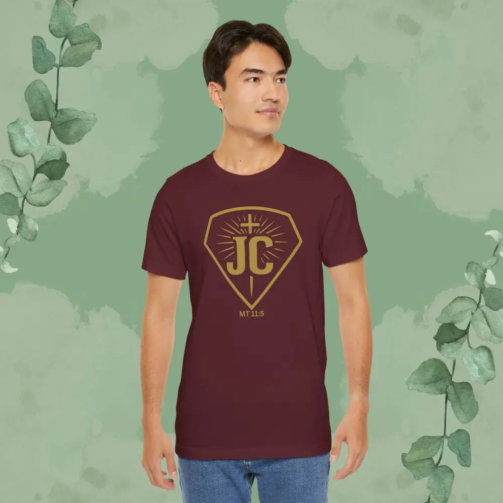 Miracle Man – JC Emblem Tee (Matthew 11:5) - T-Shirt