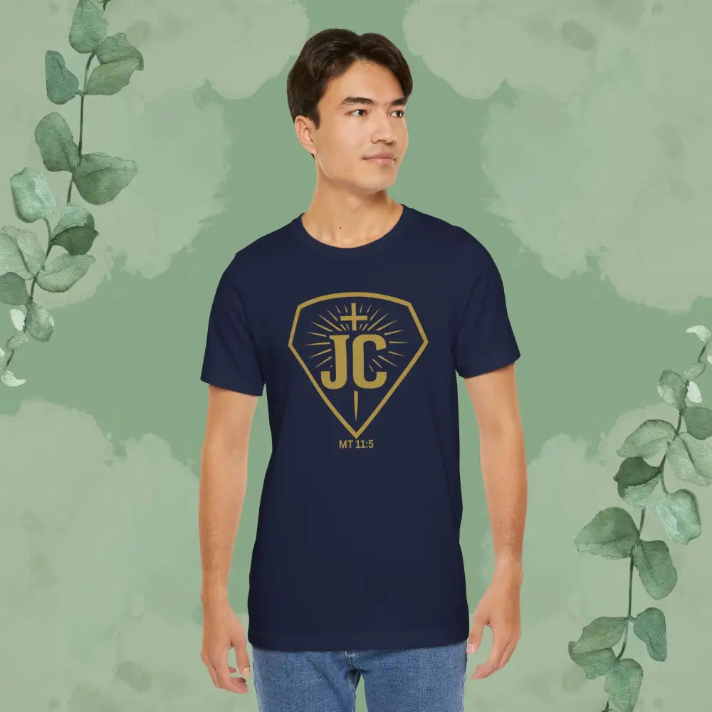 Miracle Man – JC Emblem Tee (Matthew 11:5) - T-Shirt