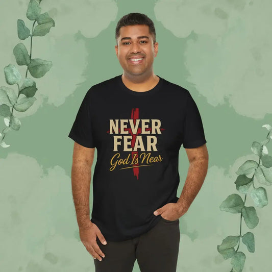 Never Fear God Is Near Christian T-Shirt - T-Shirt