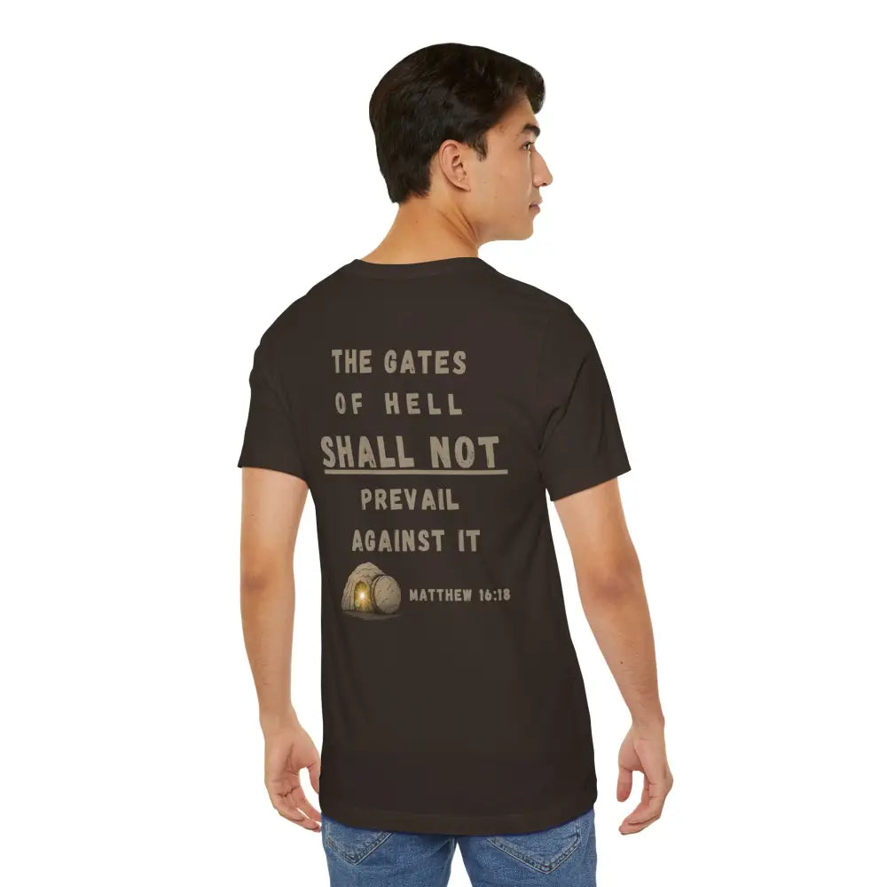 On This Rock Matthew 16:18 Christian T-Shirt – Bold Faith Statement Tee - T-Shirt