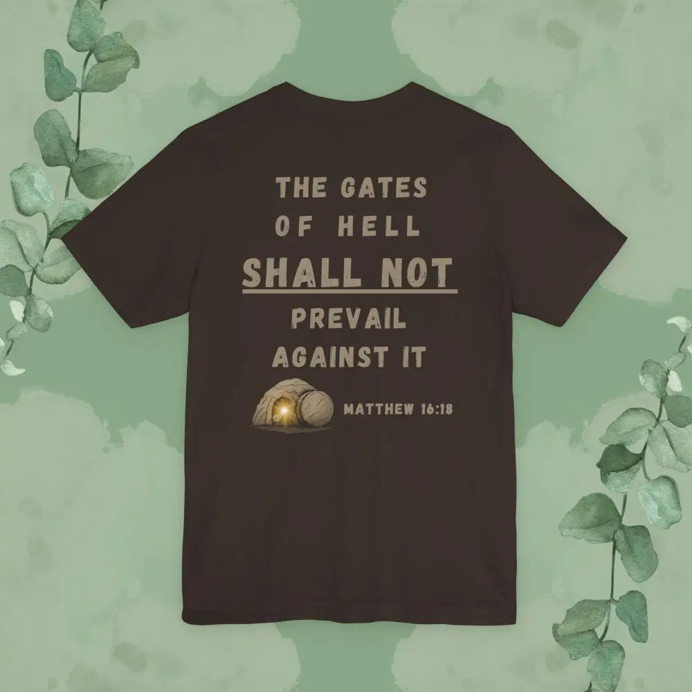 On This Rock Matthew 16:18 Christian T-Shirt – Bold Faith Statement Tee - T-Shirt
