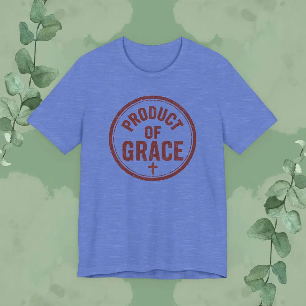 Product of Grace T-Shirt - Heather Columbia Blue / S - T-Shirt