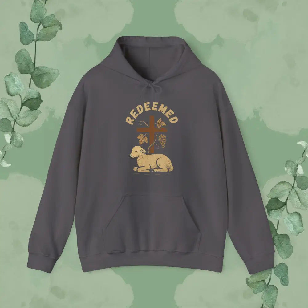 Redeemed – Christian Hoodie - Charcoal / S - Hoodie