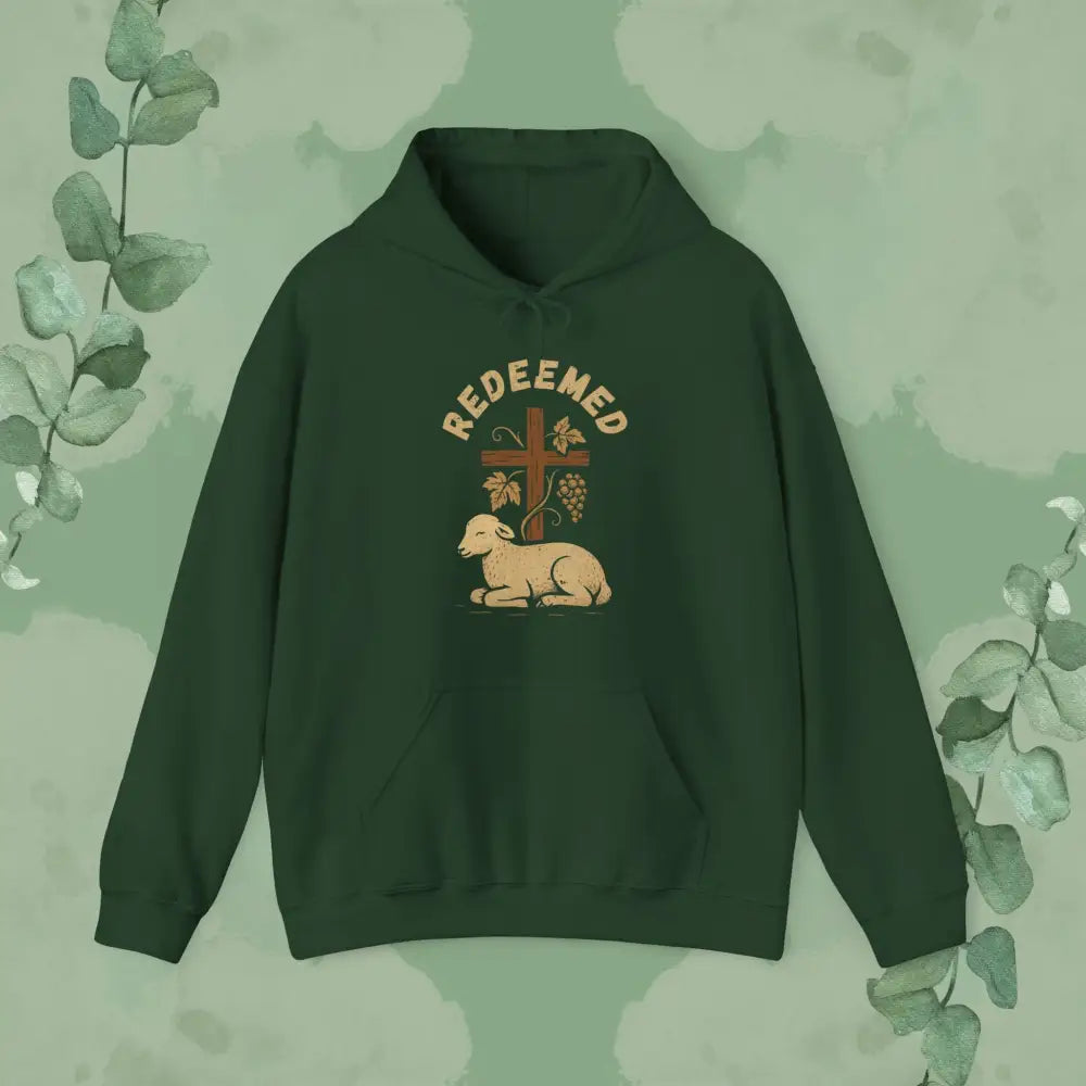 Redeemed – Christian Hoodie - Forest Green / S - Hoodie