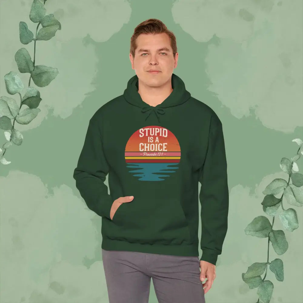 Stupid Is a Choice – Proverbs 12:1 Hoodie - Hoodie