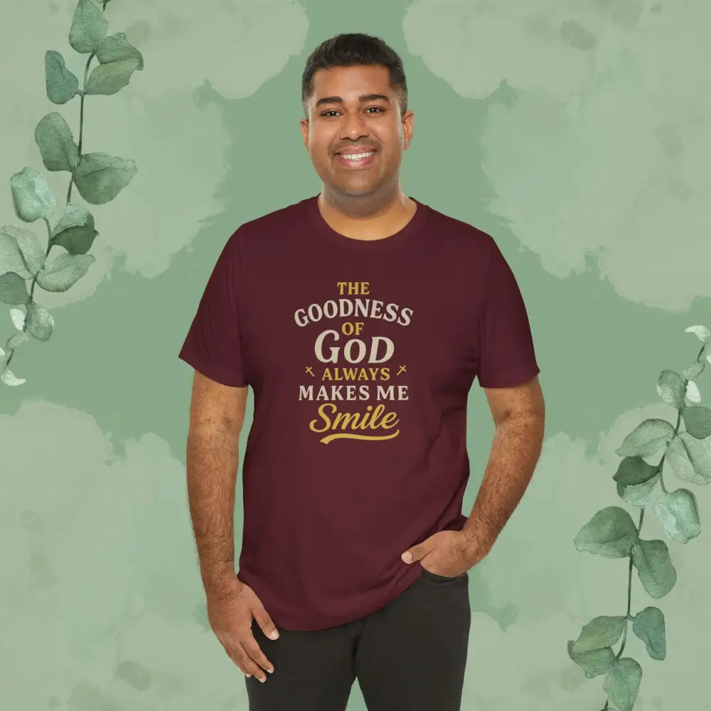 The Goodness of God Always Makes Me Smile – Christian T-Shirt - T-Shirt