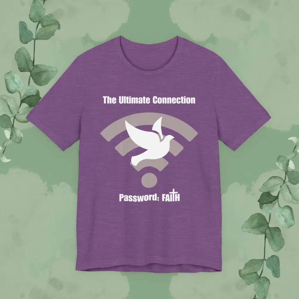 “The Ultimate Connection – Password: FAITH” Christian T Shirt – Bold Tech Inspired Faith Statement T Shirt