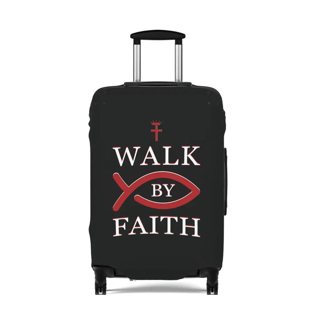 Walk By Faith – Christian Travel Luggage Cover - 25’’ × 16’’ - Accessories