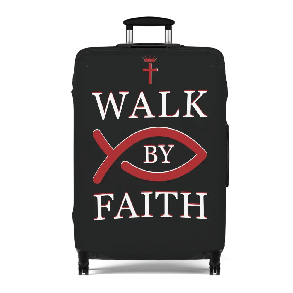 Walk By Faith – Christian Travel Luggage Cover - 28’’ × 20’’ - Accessories