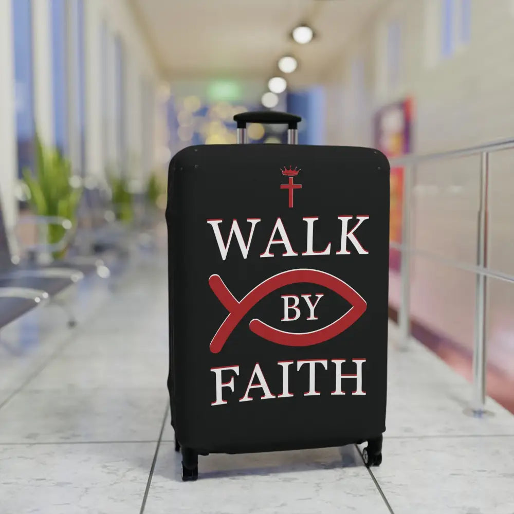 Walk By Faith – Christian Travel Luggage Cover - Accessories