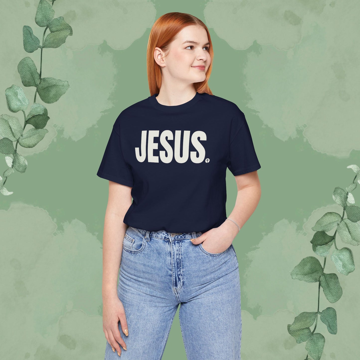 JESUS Period – Bold Christian T-Shirt with Cross Design | True Vine Design