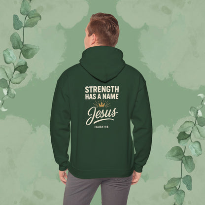 Strength Has a Name – Jesus Hoodie
