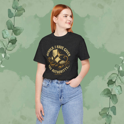 Authority / Nevertheless – Luke 10:19-20 Christian T-Shirt